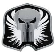 Punisher Shield Silver and Black Belt Buckle
